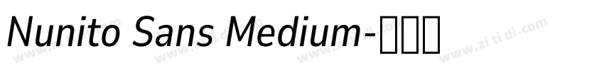Nunito Sans Medium字体转换 Nunito Sans Medium字体转换